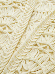 Shell Embellished Crochet Vest