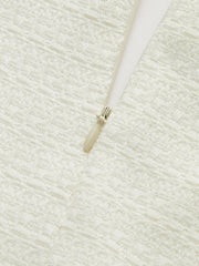 Textured V-Neck Peplum Top