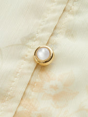 Semi-Sheer Chiffon Floral Printed Ruffled Mini Dress