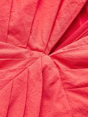 Cotton Deep V-Neck Peplum Top