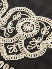 Sleeveless Embroidery Mini Dress