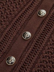 Button Front Sweater Vest