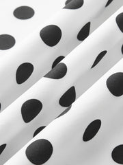 Polka Dot Sleeveless Midi Dress