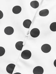 Polka Dot Sleeveless Midi Dress