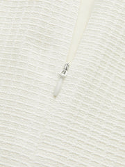 Textured Polo Neck Midi Dress