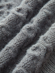 Cable-Knit Sleeveless Sweater Vest