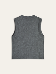 Contrast Stitching Two-toned Sweater Vest