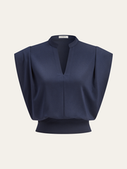 V-Neck Batwing Sleeve Top