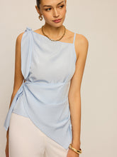 Asymmetric Knotted Tank Top
