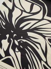 Floral Printed Ruched Deep V-Neck Midi Dress