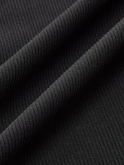 Polka Dot Panel Mock Neck Top