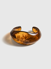 Semicircular Open-Ended Resin Bracelet