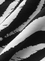 Zebra Print Tie-Front Top