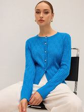 Cable Knit Wool Blend Cardigan