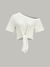 One-Shoulder Knotted Top