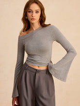 Off-Shoulder Bell-Sleeve Blouse