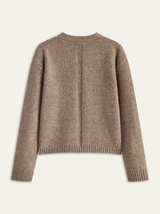 Wool Blend V-Neck Cardigan