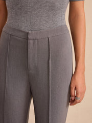 Mid-Waist Flared Pants