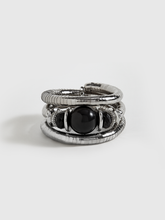 Black Agate Elastic Multi-Layered Bracelet