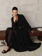 Chiffon Maxi Dresse with Scarf