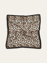 Leopard Print Square Scarf