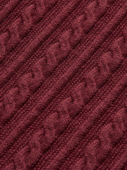 Metal Detail Cable Knit Cardigan