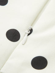 Polka Dot Square Neck Maxi Dress