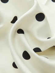 Polka Dot Square Neck Maxi Dress