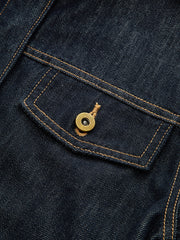 Short Sleeve Cropped Denim Top