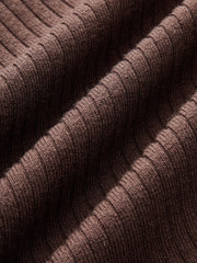 Flared Cuff Polo-Collar Sweater