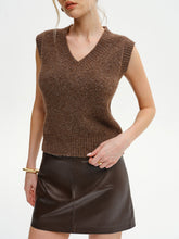 Wool-Blend V-Neck Sweater Vest