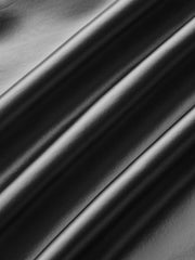 Faux Leather Paneled Knit Long Sleeve Mini Dress