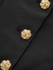 Metal Button Sleeveless Vest