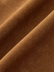 Irregular Metal Detail Suede Effect Mini Skirt