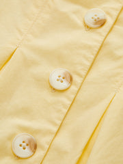 Lapel-Collar Bell Sleeve Peplum Shirt