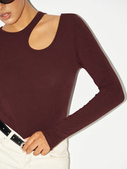 Long Sleeve Cut-Out Bodysuit