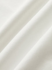 Cotton Blend Cap Sleeve Side-Tie T-Shirt