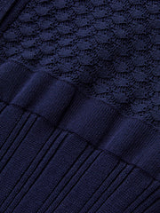 Button-Front Sheer-Knit Maxi Dress