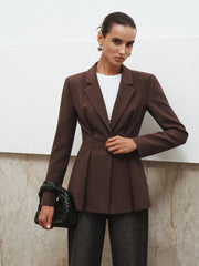 Slim Fit Single-Button Blazer