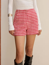 Houndstooth Tweed Pocket Shorts