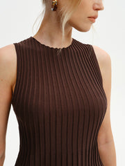 Textured Sleeveless Sweater Vest