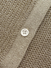 Knit Sleeveless Vest with Scarf