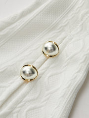 Textured Jacquard Mutton Sleeve Sweatshirt