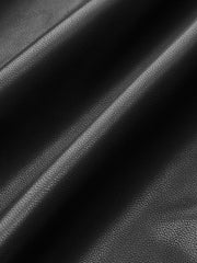 PU Leather Bow Wrap Skirt