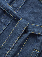 Belted Denim Shirt Jacket