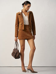 Corduroy Pocket Collared Jacket