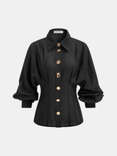 Irregular Metal Button Shirt