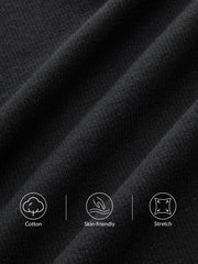 Lace Trim Collar Cotton Blend T-Shirt