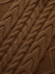 Cable Knit Sleeveless Sweater Vest