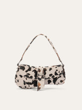 Animal Print Buckle Shoulder Bag